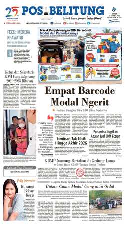 Cover POSBELITUNG
