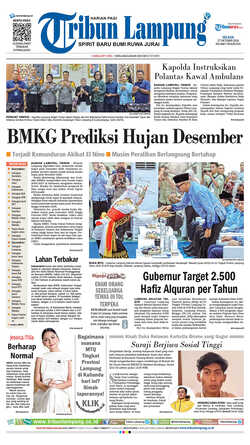 Cover TRIBUNLAMPUNG